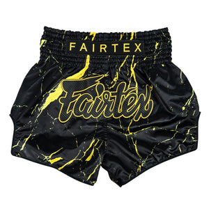 Shorts de kick-thai Fairtex BS1947 Black Marble