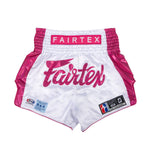 Shorts kick-thaï Fairtex Pink Strike Édition Limitée 