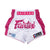Shorts kick-thaï Fairtex Pink Strike Édition Limitée 
