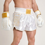 Shorts kick-thaï Leone DNA Premium AB969 Blanc 