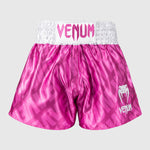 Shorts kick-thaï Venum Contender XT Rose-blanc 