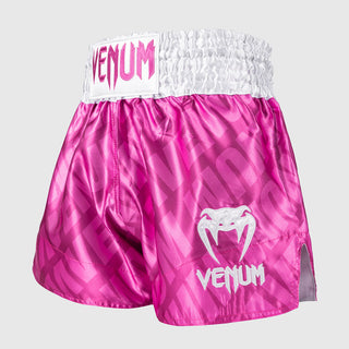 Shorts kick-thaï Venum Contender XT Rose-blanc 