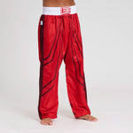 Pantalons Kickboxing WAKO Leone AB992 Rouge 