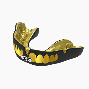 Paradenti Opro Instant Custom-Fit Gold Teeth-Combat Arena