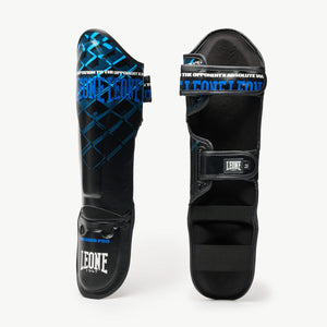Protège-tibias Leone MMA Cage PT163 Bleu-Combat Arena