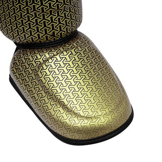 Protège-tibias avec parapied Adidas Pro Kickboxing WAKO Noir-or 