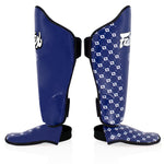 Protège-tibias Fairtex Compétition SP5 avec protège-pieds Bleu