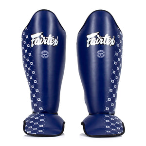 Protège-tibias Fairtex Compétition SP5 avec pare-pieds Bleu 