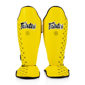 Protège-tibias Fairtex Compétition SP5 avec repose-pieds Jaune 