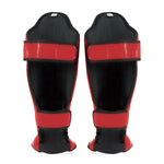 Protège-tibias Fairtex Compétition SP5 avec repose-pieds Rouge 