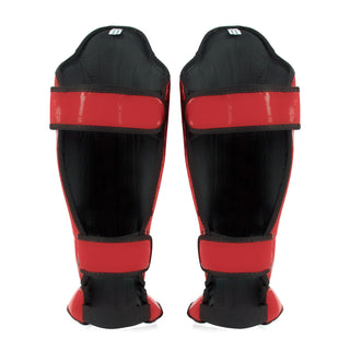 Protège-tibias Fairtex Compétition SP5 avec repose-pieds Rouge 