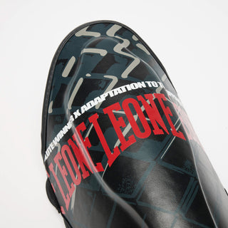 Protège-tibias Leone MMA Cage PT163 Gris foncé 