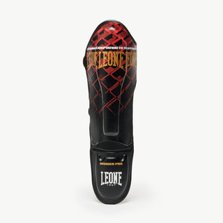 Protège-tibias Leone MMA Cage PT163 Rouge 