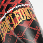 Protège-tibias Leone MMA Cage PT163 Rouge 