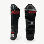 Protège-tibias Leone MMA Cage PT163 Gris foncé 
