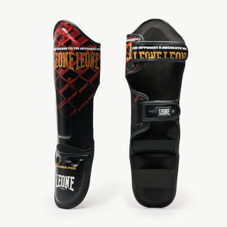 Protège-tibias Leone MMA Cage PT163 Rouge 