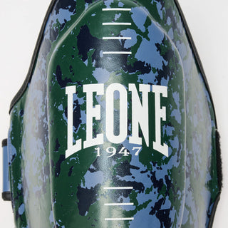 Protège-tibias Leone Urban Fighter PT118 camouflage bleu-vert 