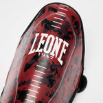 Protège-tibias Leone Urban Fighter PT118 camouflage rouge-noir 