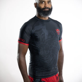 Rashguard Half Sumo Junkie Rosso-Combat Arena