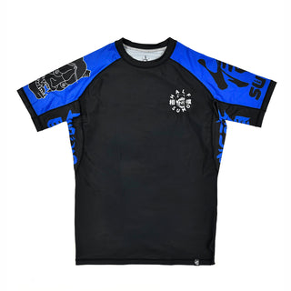 Rashguard Half Sumo Sugoi Ranked Bleu-Combat Arena
