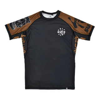 Rashguard Half Sumo Sugoi Ranked Marron-Combat Arena