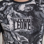 Rashguard Leone IUTER Barbed Wire AB06IU Nero-Combat Arena