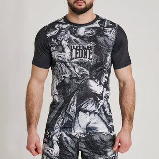 Rashguard Leone IUTER Barbed Wire AB06IU Nero-Combat Arena
