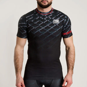 Rashguard Leone MMA Cage AB971 Gris foncé-Combat Arena