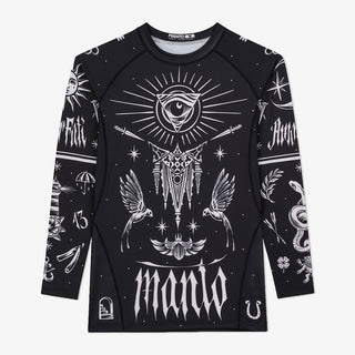 Rashguard Manto Amor Fati maniche lunghe Nero-Combat Arena