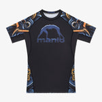 Rashguard Manto Barong maniche corte Nero-Combat Arena