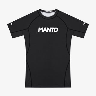Rashguard Manto Logo Manches courtes double Noir 