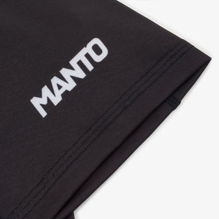 Rashguard Manto Logo Manches courtes double Noir 