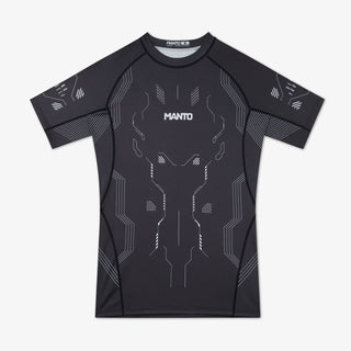 Rashguard Manto Shield manches courtes Noir-Combat Arena