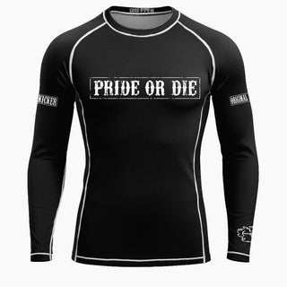Rashguard Pride or Die Fight Club maniche lunghe-Combat Arena