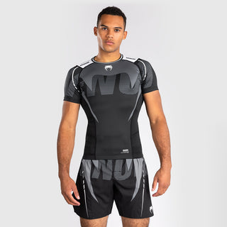 Rashguard Venum Adrenaline manches courtes Noir-gris 