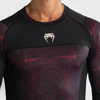 Rashguard Venum G-Fit Air manches longues Noir-rouge 