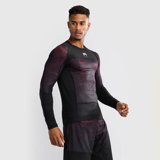 Rashguard Venum G-Fit Air manches longues Noir-rouge 