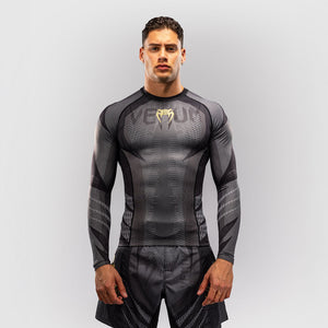 Rashguard Venum Galactic 3.0 manches longues Noir-or-Combat Arena
