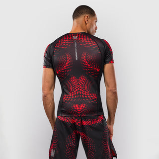 Rashguard Venum Matupa manches courtes Noir-rouge-Combat Arena