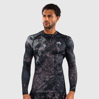 Rashguard Venum Rage & Workout maniche lunghe Nero-grigio-Combat Arena