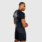 Rashguard Venum Thunder Dragon maniche corte Nero-Combat Arena