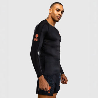 Rashguard Venum Thunder Dragon maniche lunghe Nero-Combat Arena