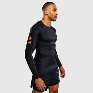 Rashguard Venum Thunder Dragon maniche lunghe Nero-Combat Arena