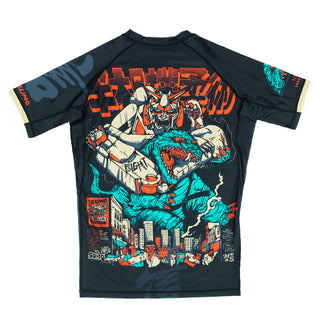 Rashguard Half Sumo Kaiju contre Mecha 