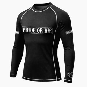 Rashguard Pride or Die Fight Club manches longues 