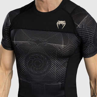 Rashguard Venum G-Fit Air manches courtes Noir-sable