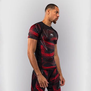 Rashguard Venum Matupa manches courtes Noir-rouge 