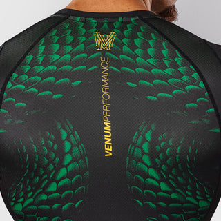 Rashguard Venum Matupa manches courtes Noir-vert 