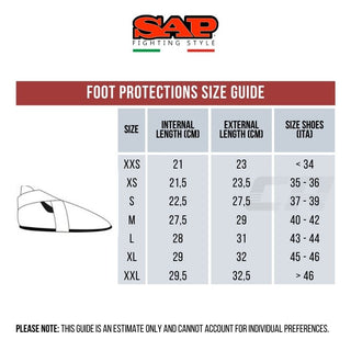 Protège-pieds SAP Raptor 2.0 de Kick Boxing