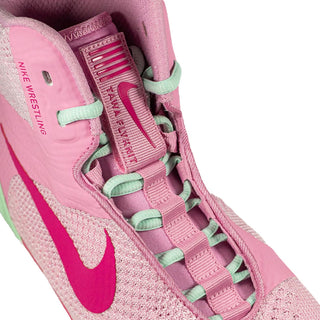 Chaussures de lutte-Wrestling Nike Tawa Rose-vert-Combat Arena